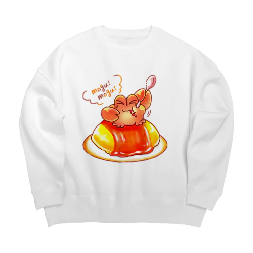 カニちゃんとオムライス Big Crew Neck Sweatshirt