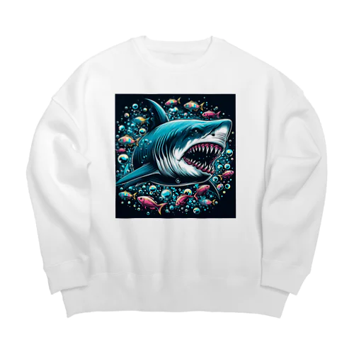 COOL SHARK Big Crew Neck Sweatshirt