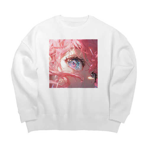 魔法の瞳 Big Crew Neck Sweatshirt