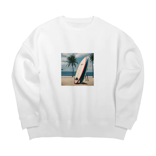 夏のサーフボード Big Crew Neck Sweatshirt