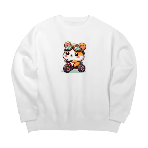 ハムスターがんばりすぎ！ Big Crew Neck Sweatshirt