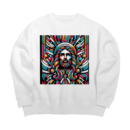 Thanks GOD,I'm alive. Big Crew Neck Sweatshirt