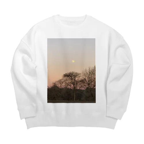 冬の夜のはじまり Big Crew Neck Sweatshirt