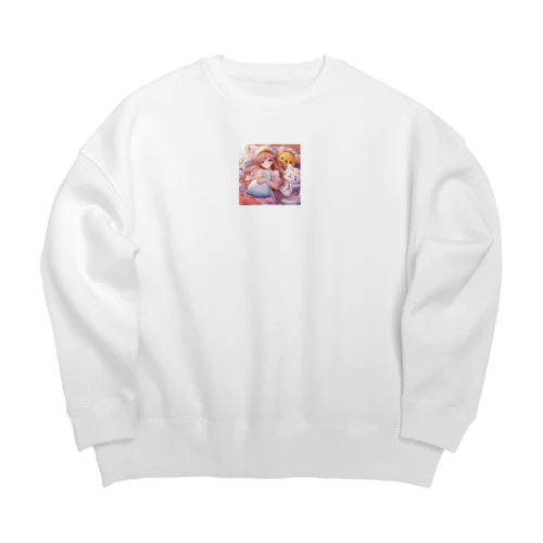 快眠アイドル Big Crew Neck Sweatshirt