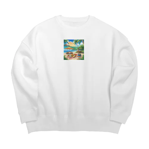 沖縄　ビーチパーティ Big Crew Neck Sweatshirt