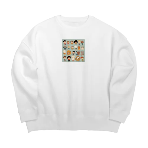 ほのぼの仲間 Big Crew Neck Sweatshirt