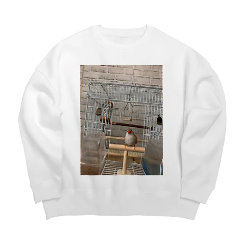 錦華鳥の華ちゃんグッズ Big Crew Neck Sweatshirt