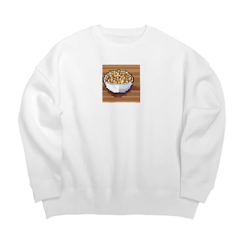 ドット絵ポップコーン Big Crew Neck Sweatshirt