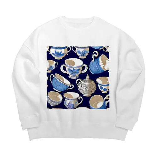 花の詩カップ(The Flower Poetry Cup) Big Crew Neck Sweatshirt