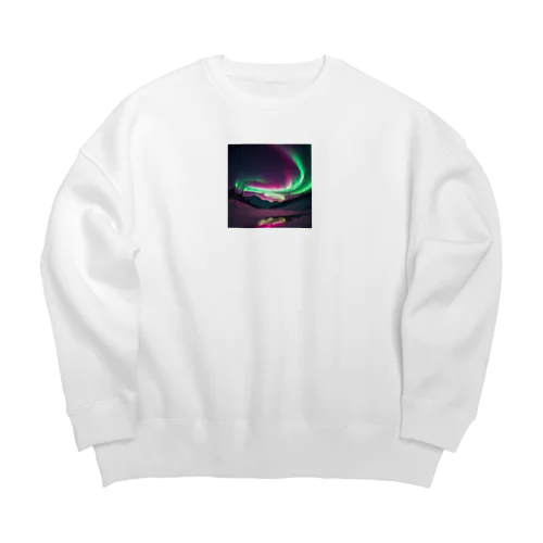 オーロラ Big Crew Neck Sweatshirt