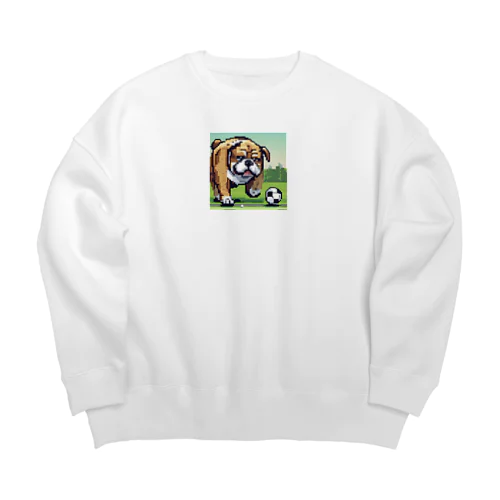 フットボーラーブルドッグ Big Crew Neck Sweatshirt