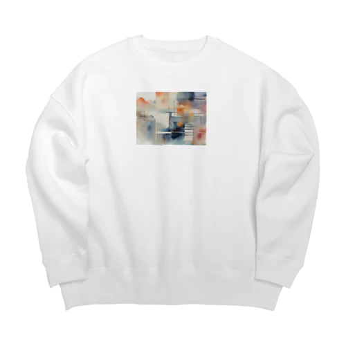 淡すぎる風景 Big Crew Neck Sweatshirt