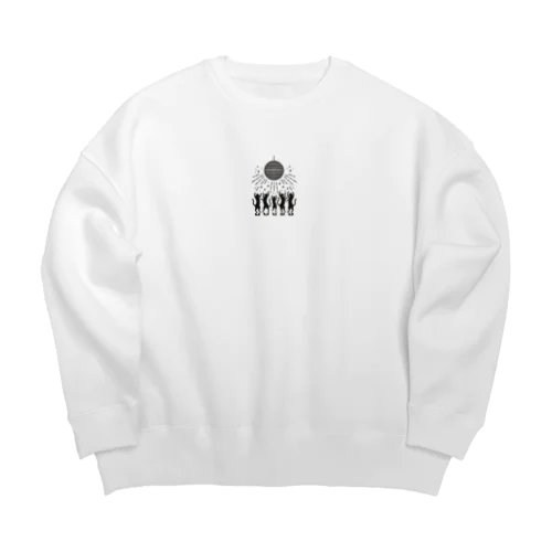 フロア猫 Big Crew Neck Sweatshirt