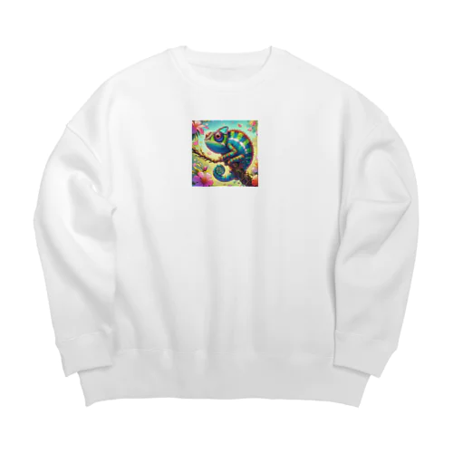 自然のカメレオン Big Crew Neck Sweatshirt