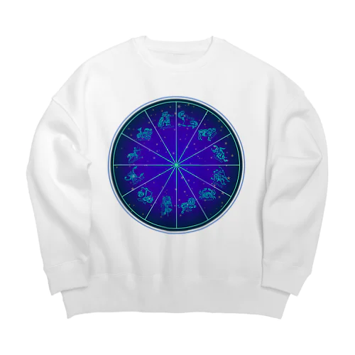 12星座羅針盤 Big Crew Neck Sweatshirt