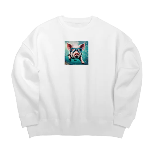 潜豚 Big Crew Neck Sweatshirt