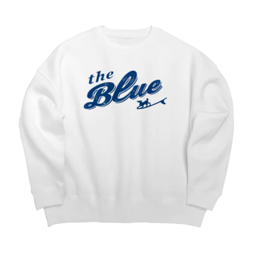Karaoke bar "the Blue" official items Big Crew Neck Sweatshirt