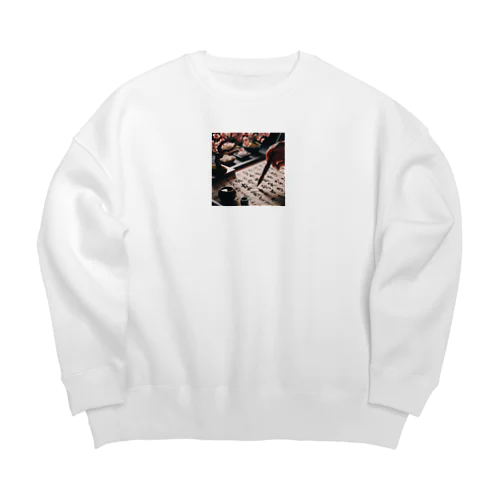 毛筆 Big Crew Neck Sweatshirt