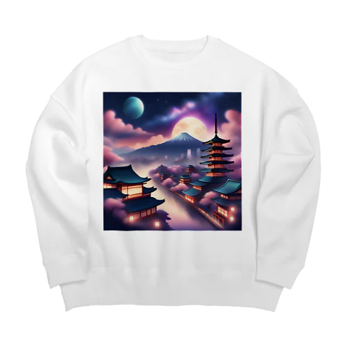 Japan Galaxy Big Crew Neck Sweatshirt