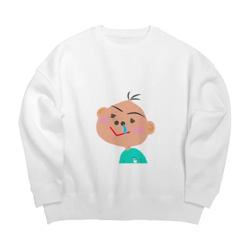 笑太郎（えみたろう） Big Crew Neck Sweatshirt