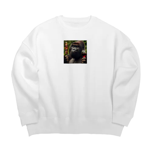 ゴリラの焼き肉 Big Crew Neck Sweatshirt