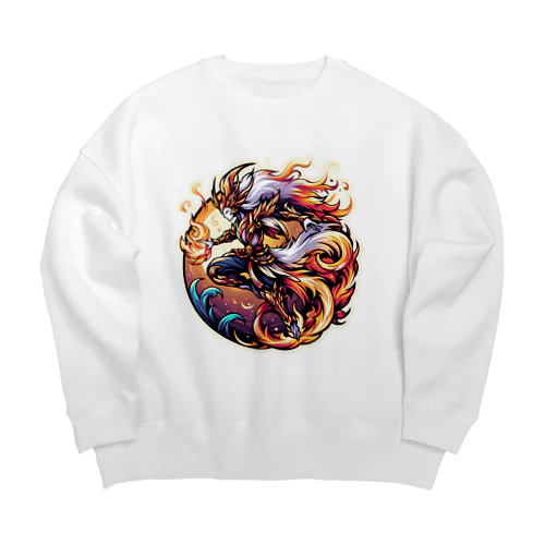 炎風（エンプウ） Big Crew Neck Sweatshirt