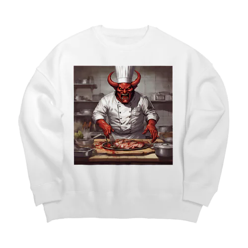 devil's cookingグッズ2 Big Crew Neck Sweatshirt