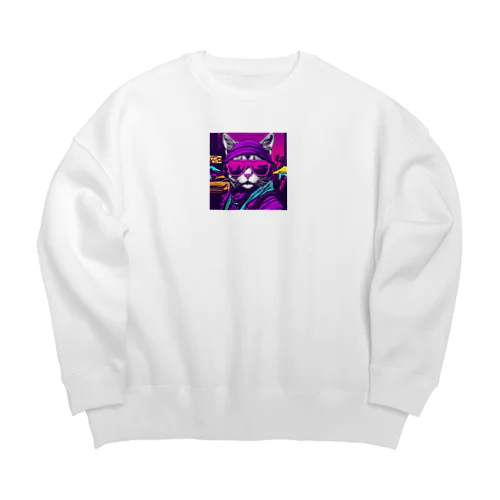 ROCKYCAT　サングラス２ Big Crew Neck Sweatshirt