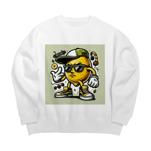 ワイルドレモン Big Crew Neck Sweatshirt