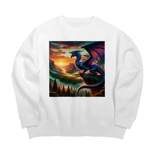 幸運のドラゴン Big Crew Neck Sweatshirt