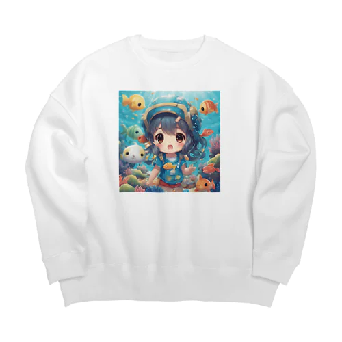 ゴンズイちゃん Big Crew Neck Sweatshirt