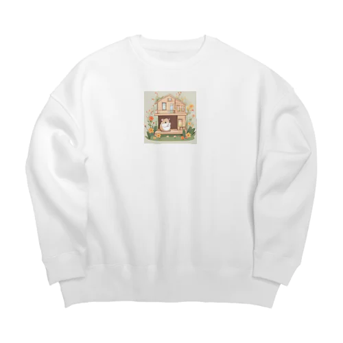 ハムりんちゃん Big Crew Neck Sweatshirt