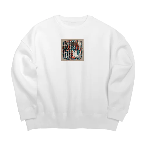 フリーダム Big Crew Neck Sweatshirt