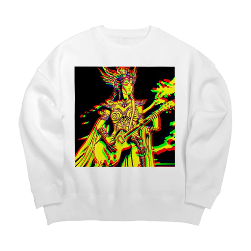 神功皇后とロック「Empress Jingu and Rock」 Big Crew Neck Sweatshirt