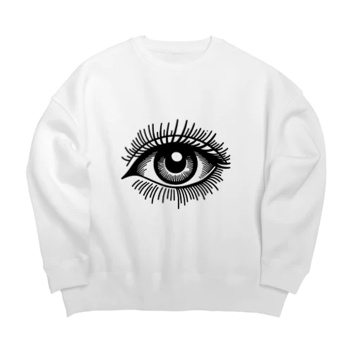 フリーメイソン 目のイラスト👀 Big Crew Neck Sweatshirt