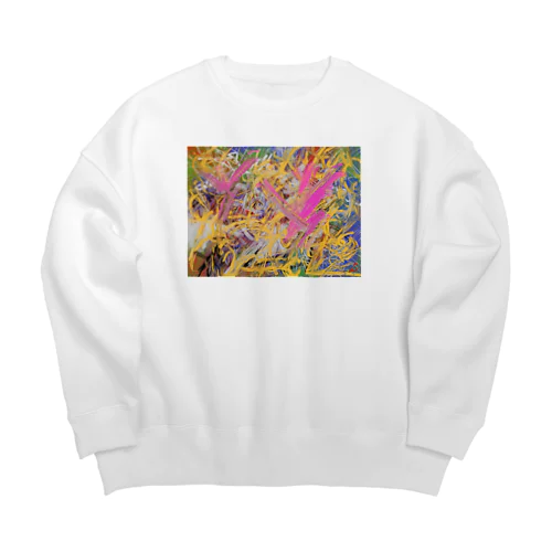 abstract Big Crew Neck Sweatshirt