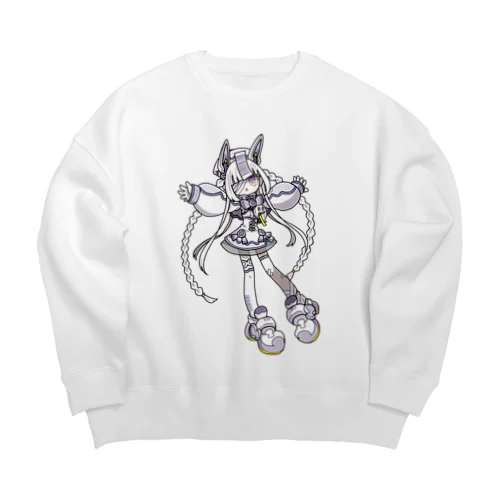 ニコリカニコカ　薄衣かさね Big Crew Neck Sweatshirt