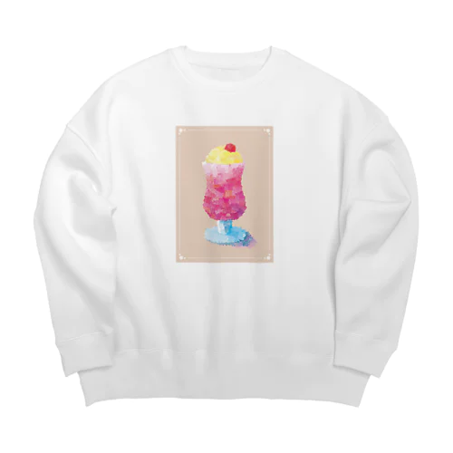 春のソーダ Big Crew Neck Sweatshirt