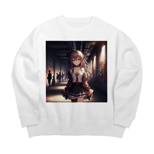 美少女㊾ Big Crew Neck Sweatshirt