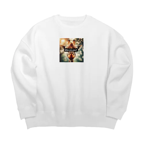 Who are you?キリン Big Crew Neck Sweatshirt