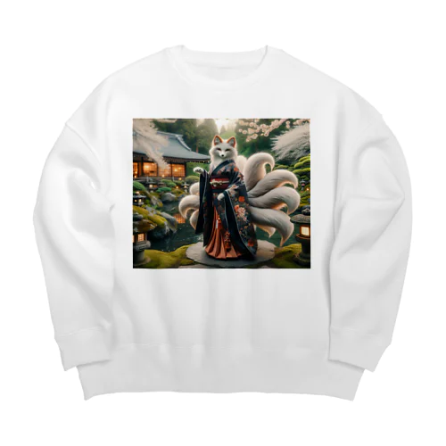 妖狐様 Big Crew Neck Sweatshirt