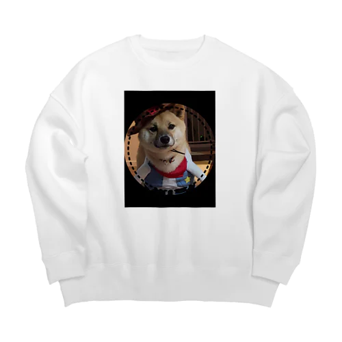 柴犬COOUo･ｪ･oU Big Crew Neck Sweatshirt