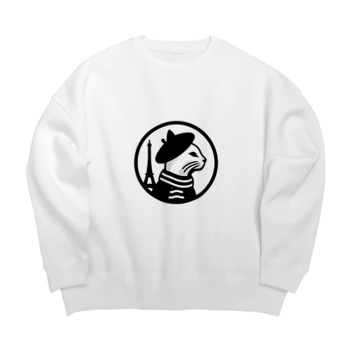 パリジャンキャット Big Crew Neck Sweatshirt