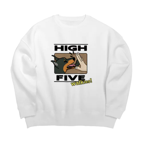 ハイタッチ！ドーベルマン Big Crew Neck Sweatshirt