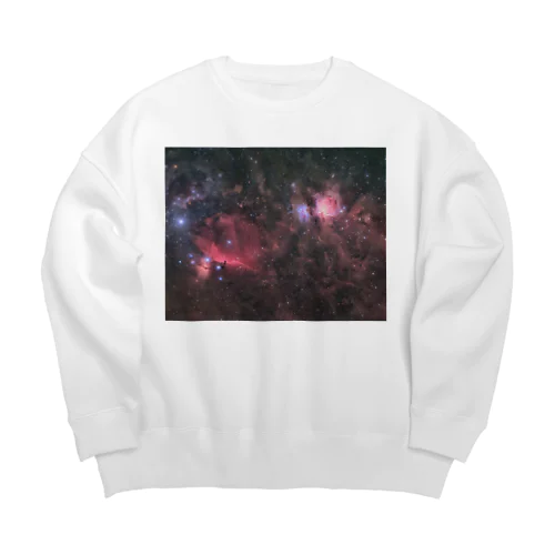 オリオン大星雲と馬頭星雲 Big Crew Neck Sweatshirt