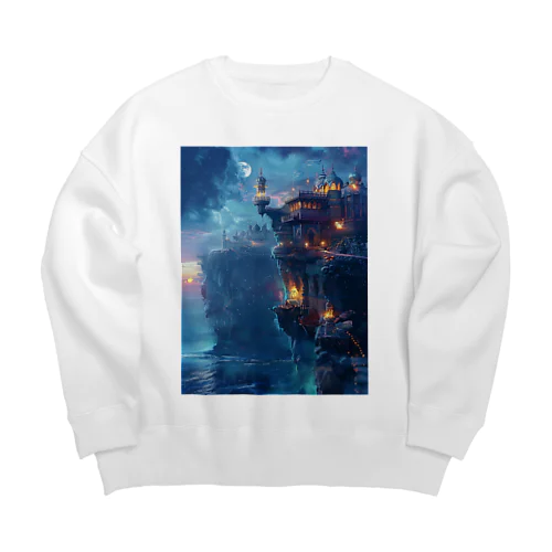 断崖絶壁の魔法の王国 Big Crew Neck Sweatshirt