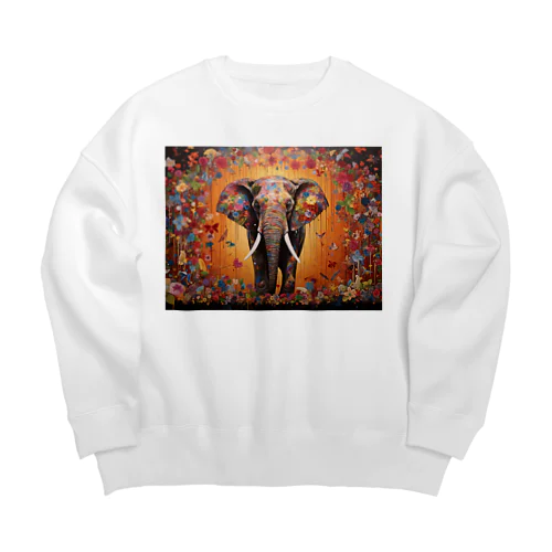 カラフルな像ラフルール1859 Big Crew Neck Sweatshirt