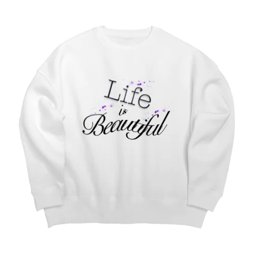 Inspirational Lifestyle Big Crew Neck Sweatshirt