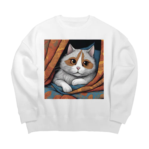 たぬき猫 Big Crew Neck Sweatshirt