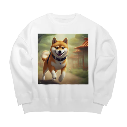 やんちゃな柴犬 Big Crew Neck Sweatshirt